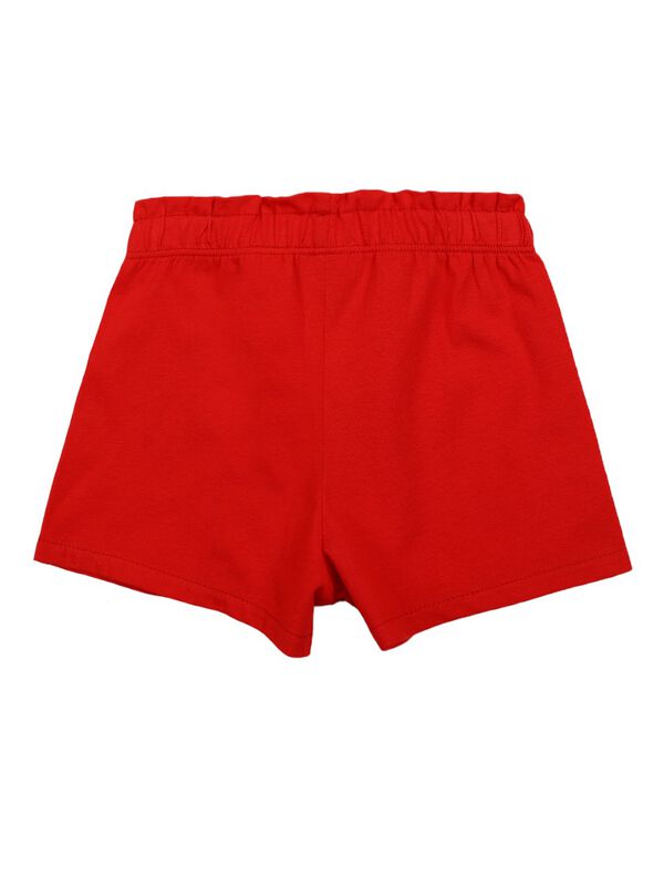 Girls Solid Medium Red Short Knitted Trouser image number 1